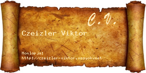 Czeizler Viktor névjegykártya
